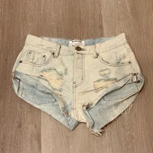 One Teaspoon Denim Shorts